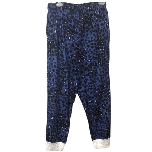 Aerie Cheetah Print Blue and Black Grey Lounge Sleep Pant NWT SZ M - Picture 2 of 12